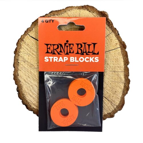 Ernie Ball Strap Blocks Red zaczepy do paska