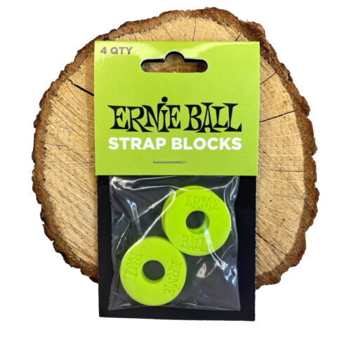 Ernie Ball Strap Blocks Green zaczepy do paska