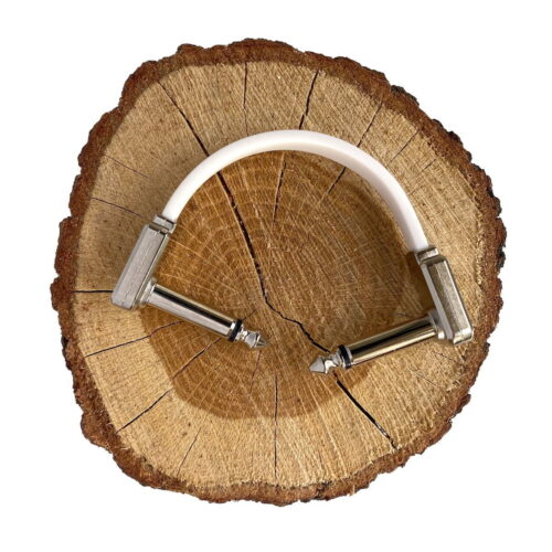 Ernie Ball Flat Ribbon biały kabel patch - 7.6 cm