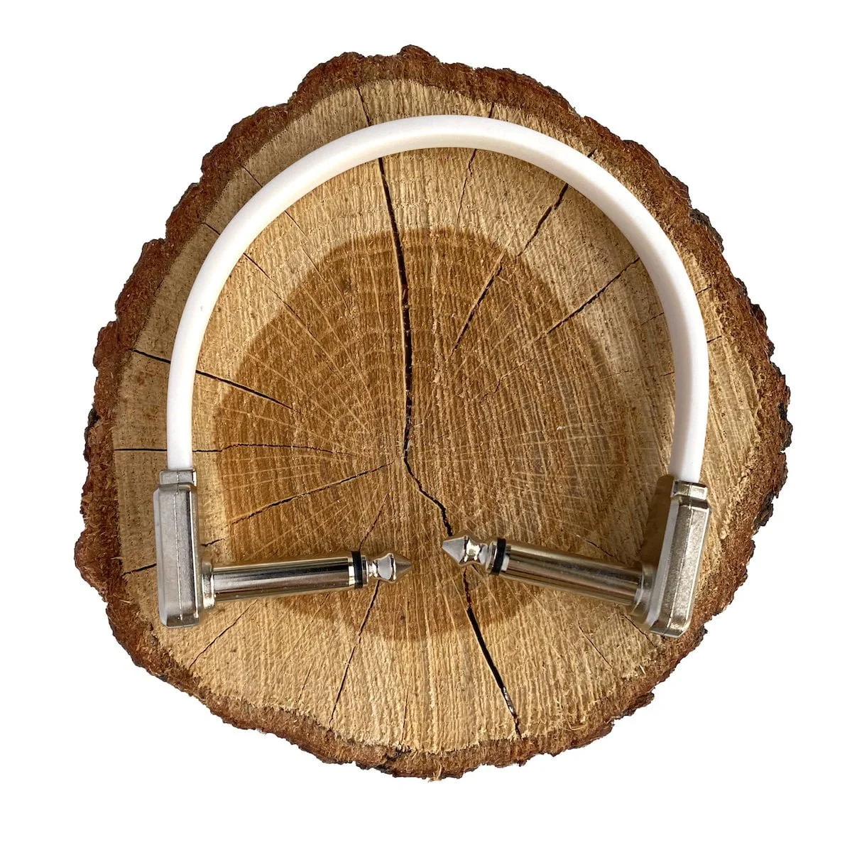 Ernie Ball Flat Ribbon biały kabel patch - 15.2 cm