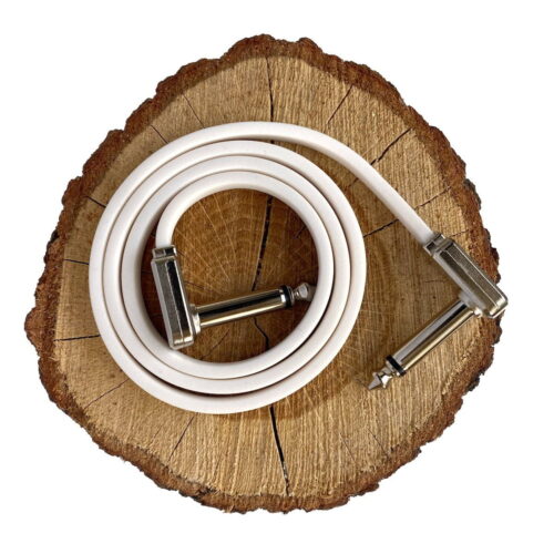 Ernie Ball Flat Ribbon biały kabel patch - 61 cm