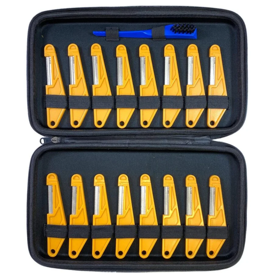 MN676 Diamond coated nut files complete set box - futerał
