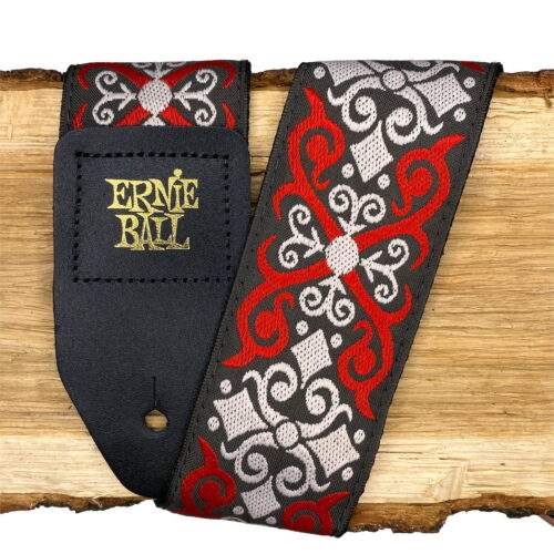 EB4695 Ernie Ball Red Trellis pasek do gitary