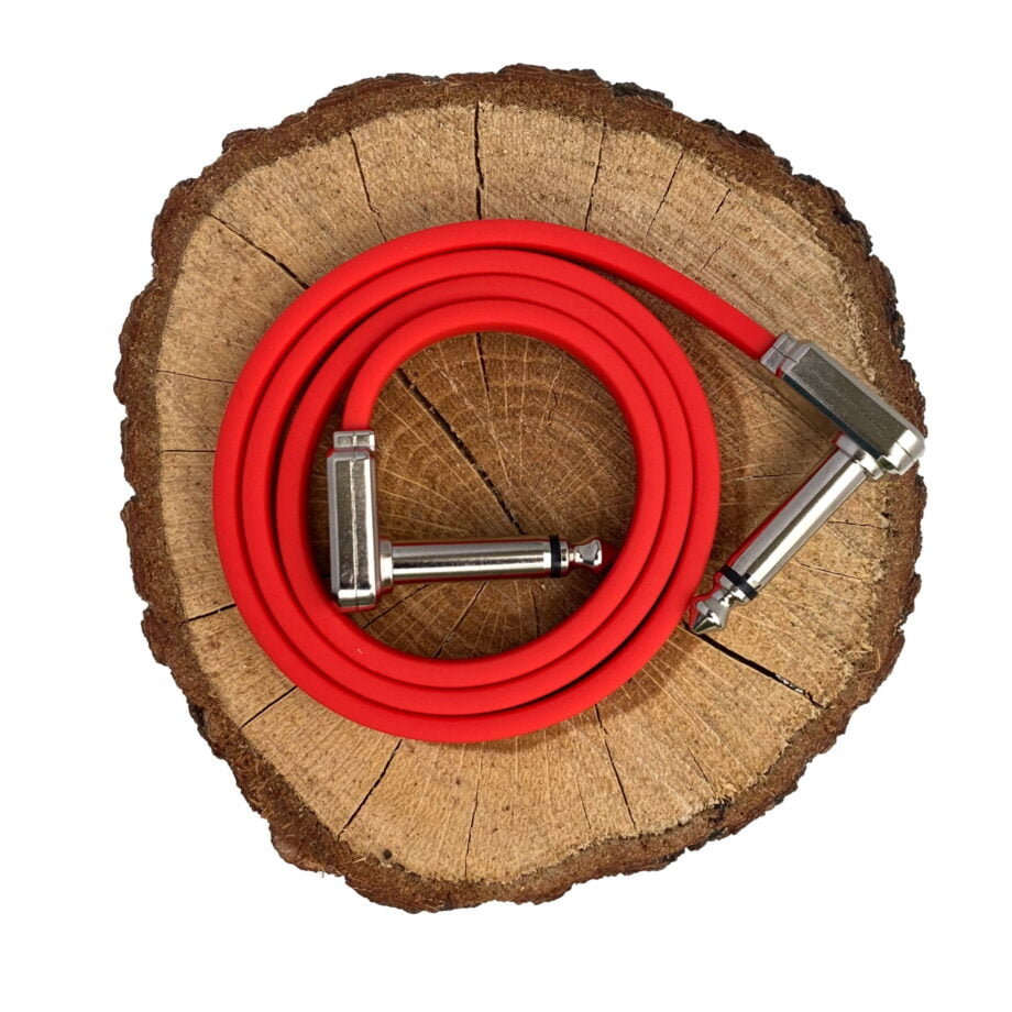 EB6409 Ernie Ball Flat Ribbon czerwony kabel patch 61 cm