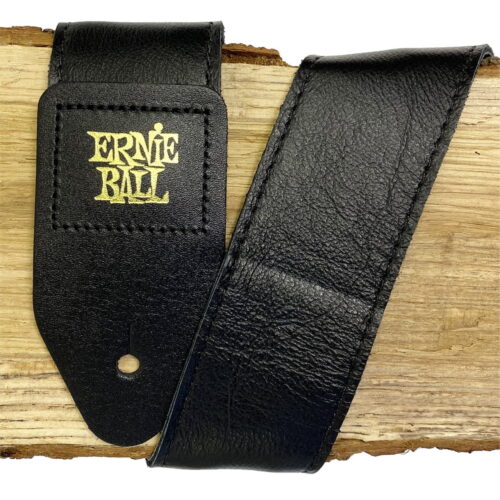 EB4134 Ernie Ball Italian Leather Black skórzany pasek do gitary