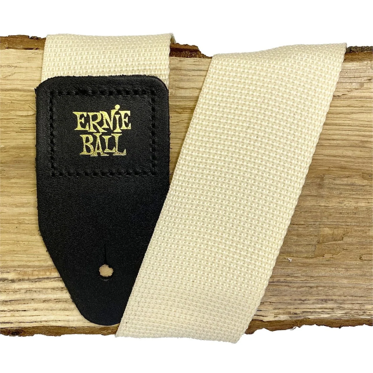 EB5354 Ernie Ball Cream and Black pasek do gitary