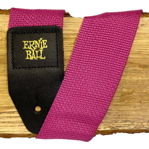 EB5355 Ernie Ball Raspberry and Black pasek do gitary