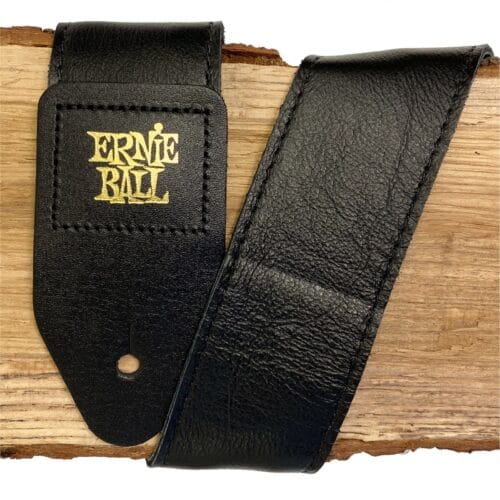 EB4134 Ernie Ball Italian Leather Black skórzany pasek do gitary