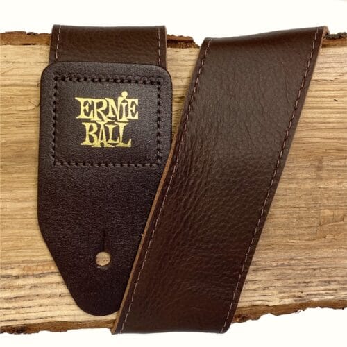 EB4135 Ernie Ball Italian Leather Brown skórzany pasek do gitary