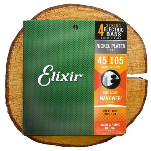 E14077 Elixir NanoWeb Medium (45 - 105) struny do gitary basowej