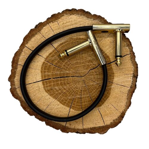 RockBoard Flat Patch Cable Gold 20 cm kabel do efektów gitarowych