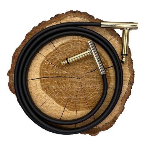 RockBoard Flat Patch Cable Gold 80 cm kabel do efektów gitarowych