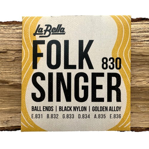 La Bella 830 Folk Singer Black Gold