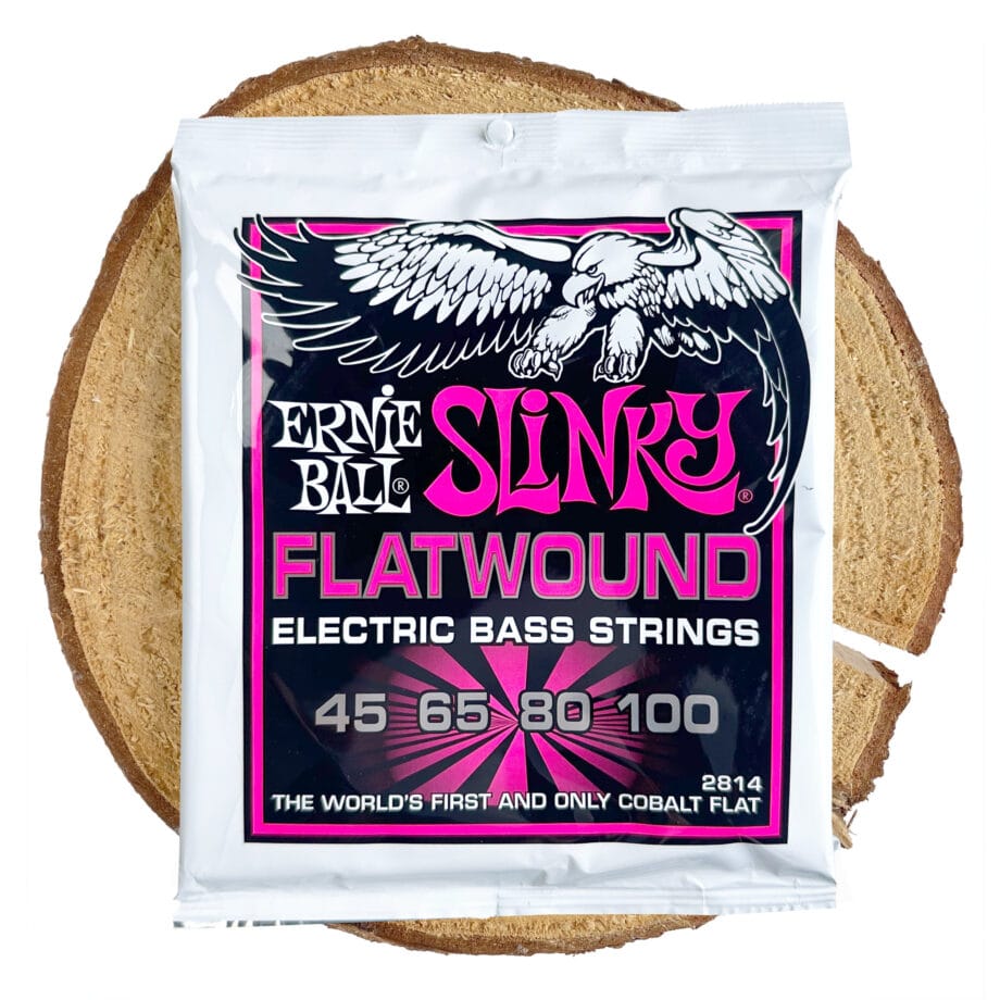 EB2814 Ernie Ball Flatwound Super Slinky Bass 4 (45 - 100)