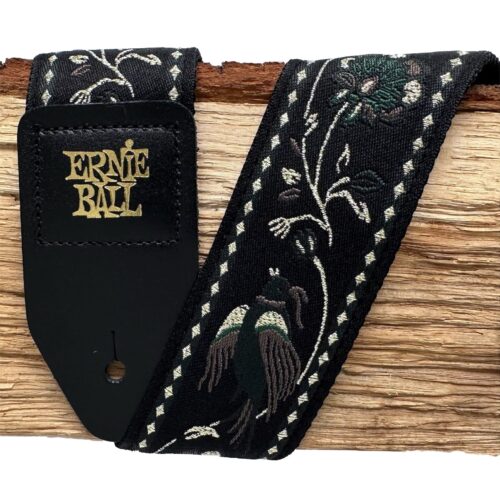 EB5372 Ernie Ball Black Pleasant Pheasant pasek do gitary | M-Workshop