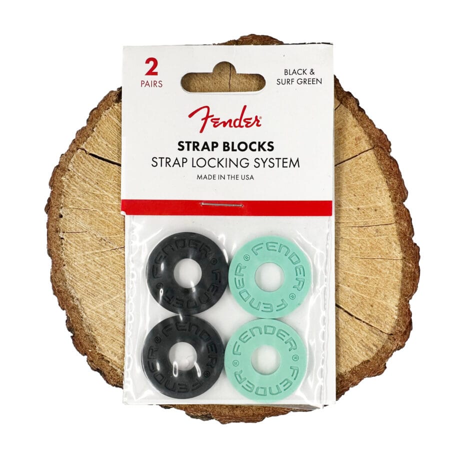 0990819020 Fender Strapblock Surf Green BK zaczepy do paska