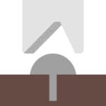 niesymetryczny, jedna stron ścierna