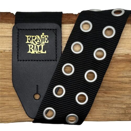 EB5397 Ernie Ball Hole Lotta Metal Silver pasek do gitary | M-Workshop