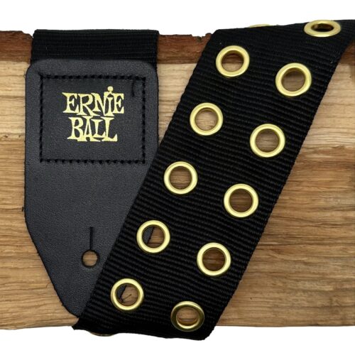 EB5398 Ernie Ball Hole Lotta Metal Gold pasek do gitary | M-Workshop
