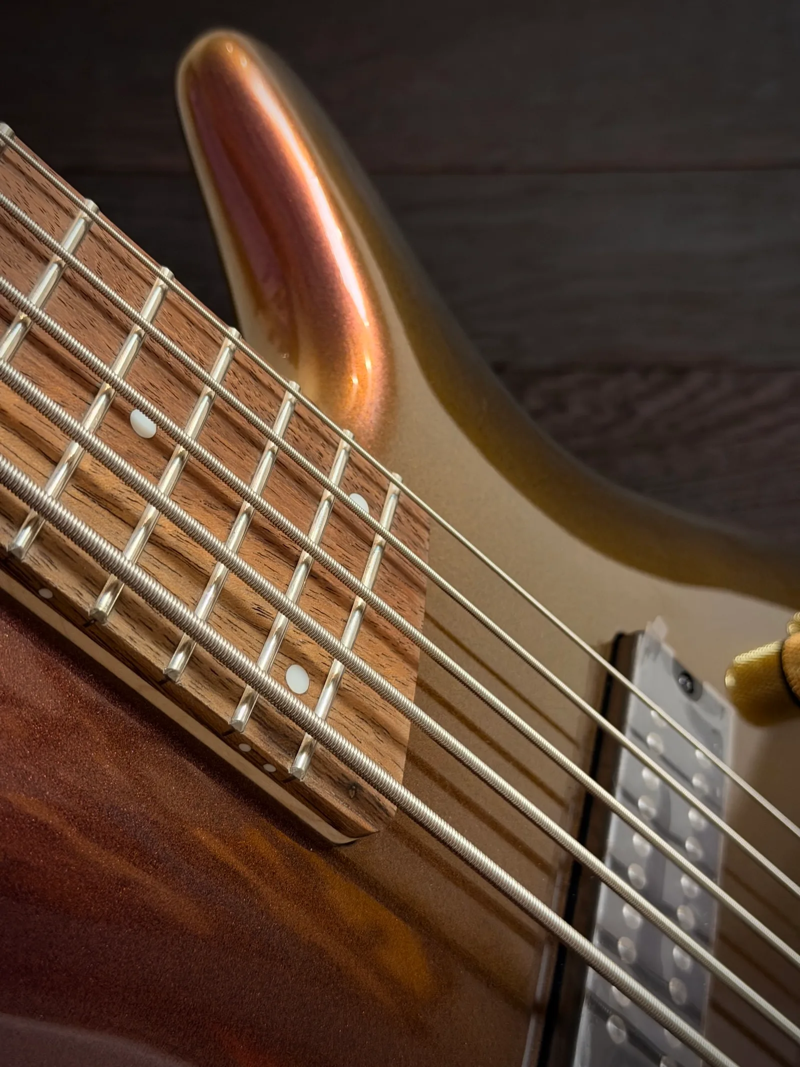 ibanez sr305edx rose gold chameleon gitara basowa 5 strunowa