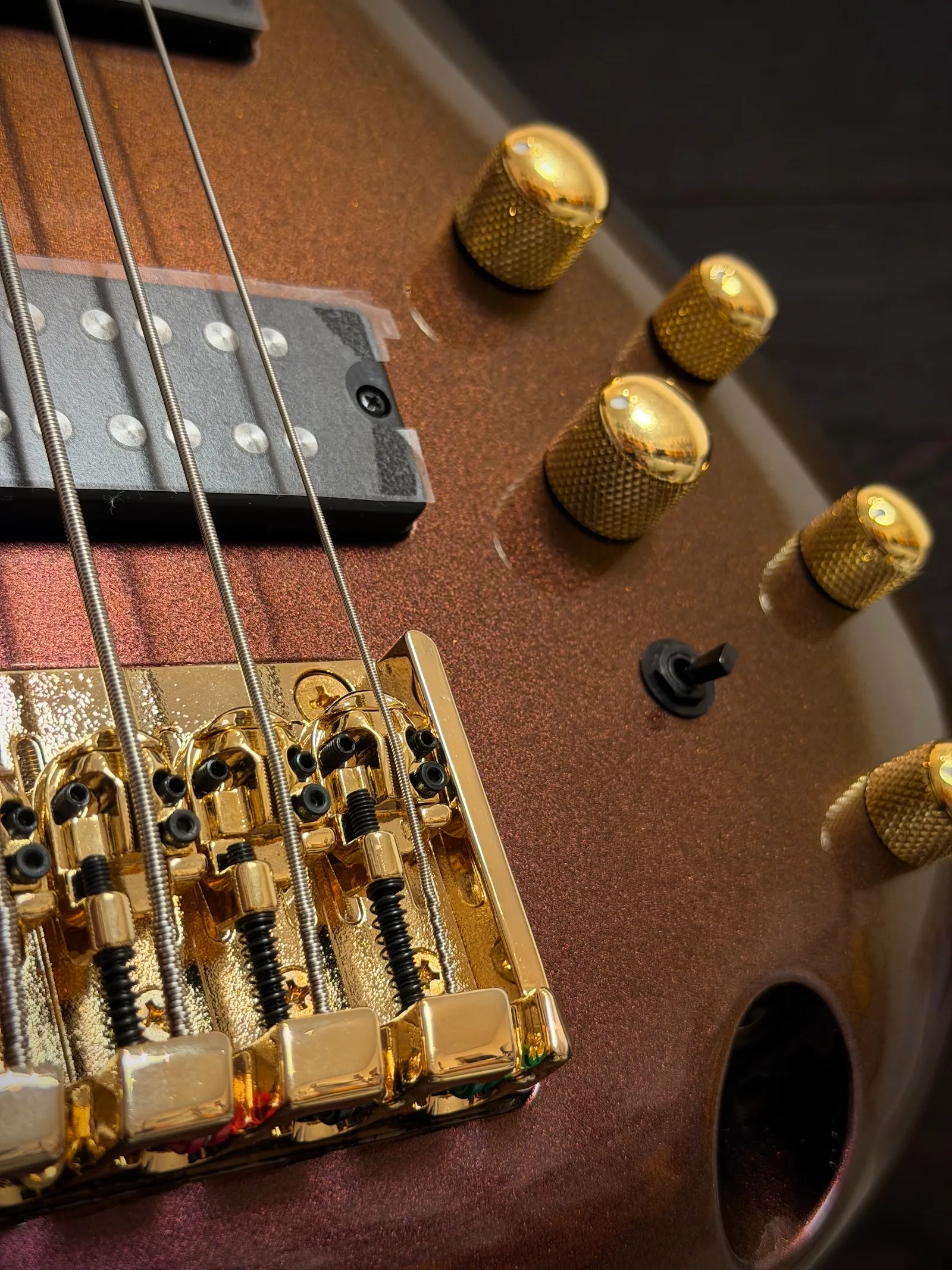 ibanez sr305edx rose gold chameleon gitara basowa 5 strunowa