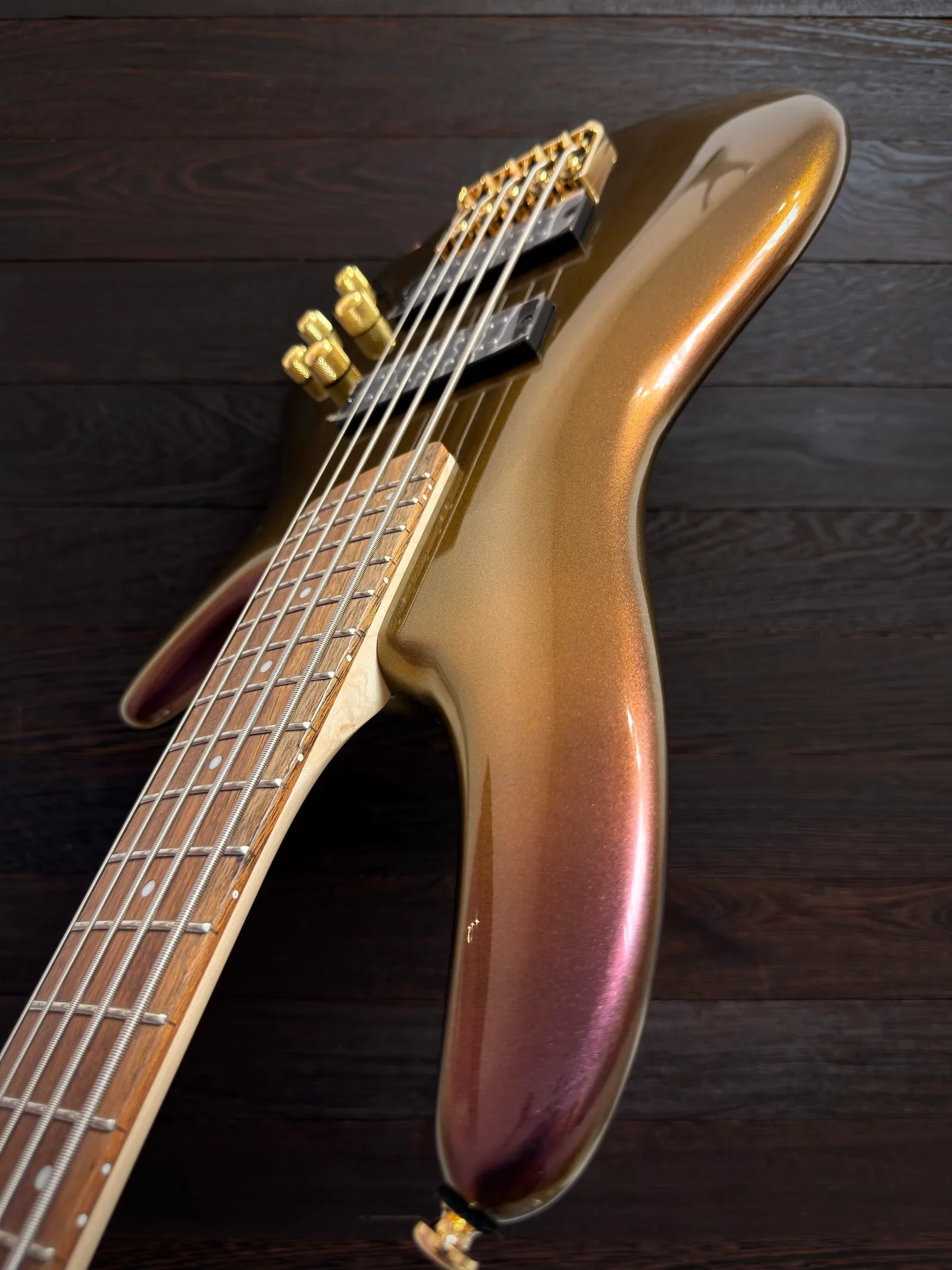 ibanez sr305edx rose gold chameleon gitara basowa 5 strunowa