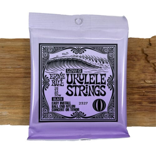 EB2327 Ernie Ball Ukulele Black Low G