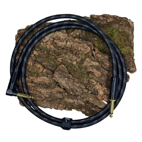 GCRB-15A Boston Prime Black Tweed kabel gitarowy instrumentalny kątowy 1.5 m