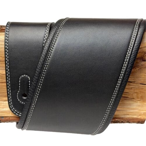 gst 294 bk gaucho gst 294 biker series black skórzany pasek gitarowy 3
