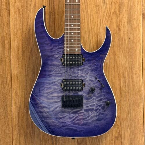 ibanez rg421qm cbb cerulean blue burst m workshop