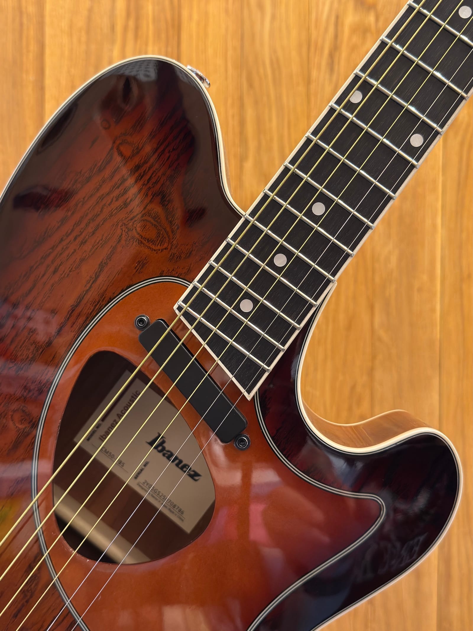 ibanez tcm50 vbs talman acoustic vintage brown sunburst gitara elektroakustyczna m workshop 3