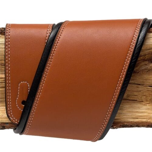 GST-294-LBR Gaucho GST-294 Biker Series Light Brown skórzany pasek gitarowy
