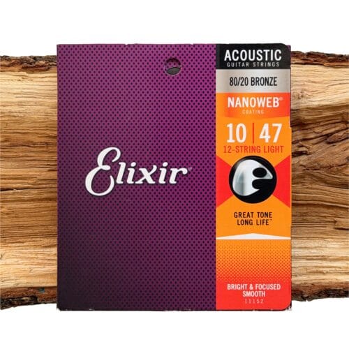 E11152 Elixir NanoWeb 80-20 Bronze 12-String Extra Light 10-47