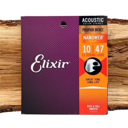 E16152 Elixir NanoWeb Phosphor Bronze 12-String Extra Light 10-47